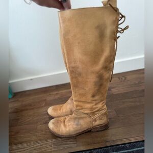 BED|STU Rustic Tan Over the Knee Boots
